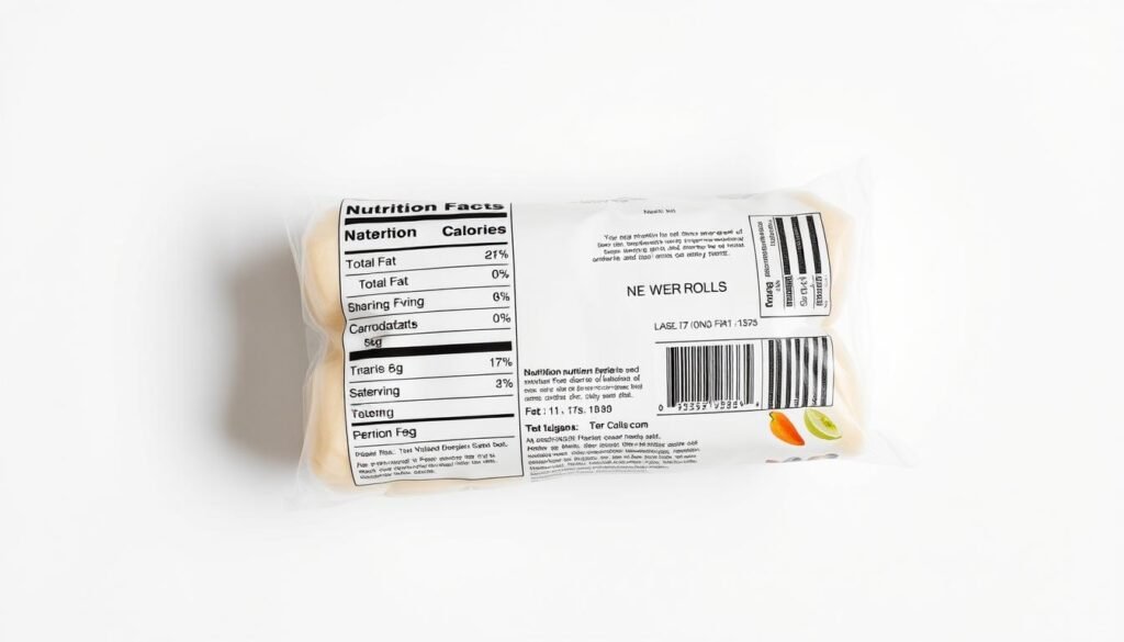 An expertly rendered image of a detailed nutrition facts label for Hawaiian rolls, displayed on a clean, minimalist background. The label showcases the key nutritional information in a clear, legible format, including calories, total fat, carbohydrates, fiber, and more. The design is visually striking, with a balance of negative space and precisely arranged typographic elements. Subtle, directional lighting enhances the clarity and realism of the label, while a soft, neutral color palette evokes a sense of wholesome, healthy ingredients. The overall composition draws the viewer's attention to the essential nutritional data, effectively illustrating the &quot;Nutritional Breakdown of Hawaiian Rolls&quot; within the article.