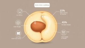 are cashews high in iron