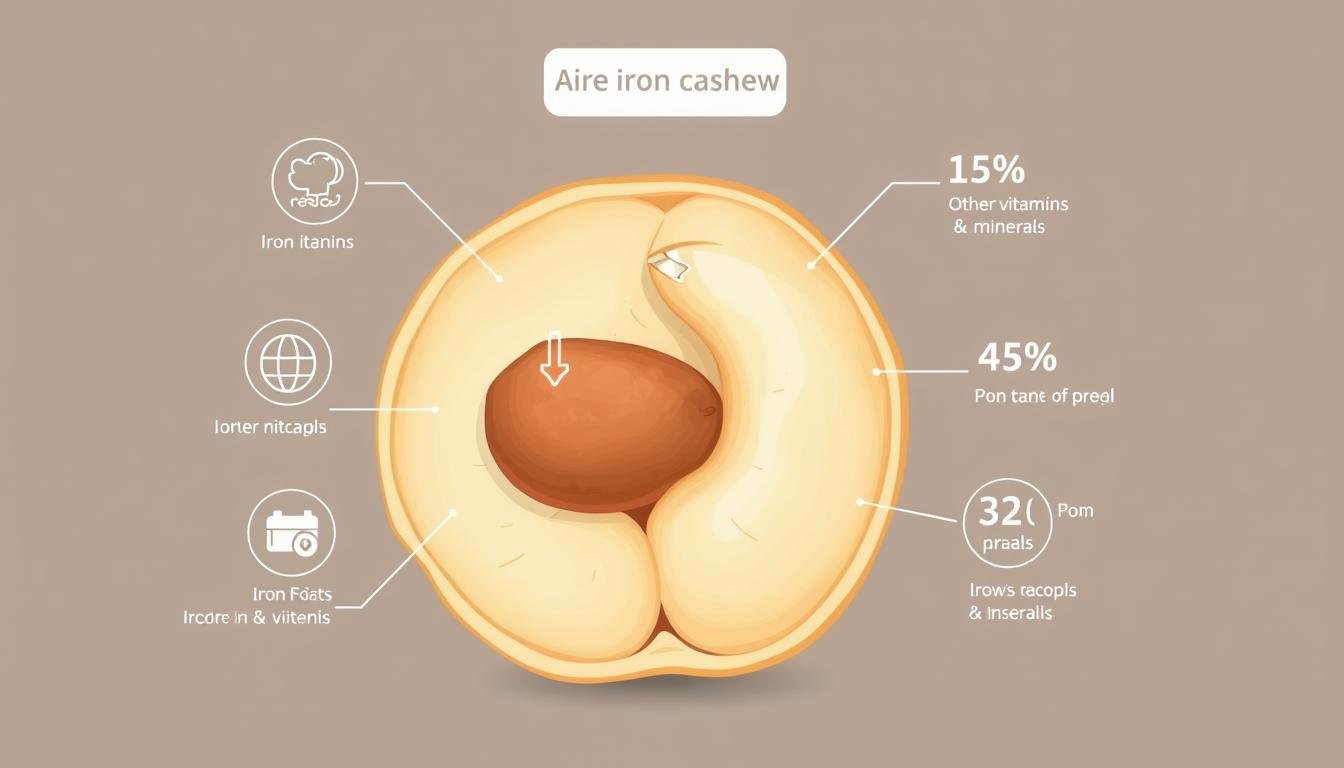 are cashews high in iron