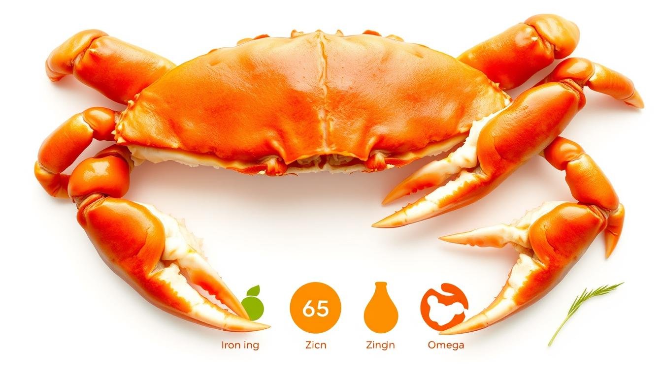 does crab have iron
