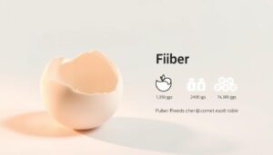how much fiber is in eggs